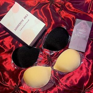 Adhesive Bra in both black and nude included with front clasp in A cup size